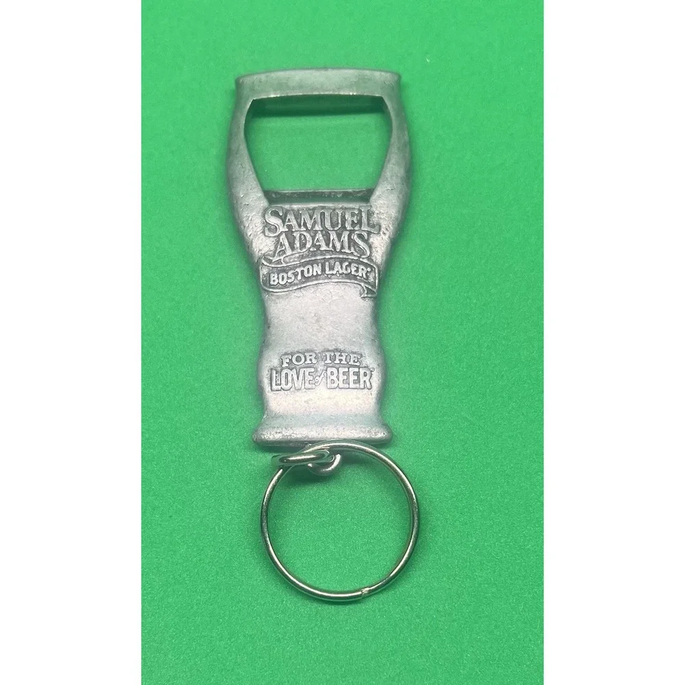 Samuel Sam Adams Boston Lager Metal Keychain Bottle Opener For The Love Beer